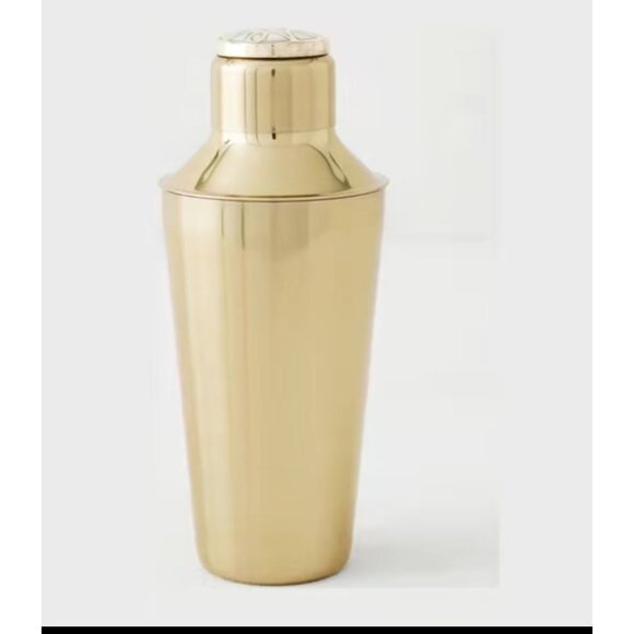 Z GALLERIE Lourdes Gold Cocktail Shaker NEW NIB - Picture 2 of 3
